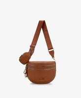 Montana West Dual Zipper Bum Bag in Brown