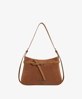 Montana West Belted Suede Hobo Bag
