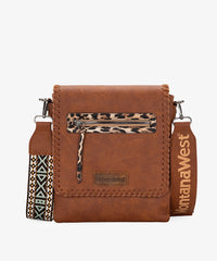 Montana West Crossbody Purse for Women Western Messenger Bag Dual Compartments Handbags with Guitar Strap