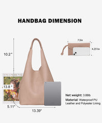 VIP DEAL | Montana West Slouchy Hobo Bags for Women Soft Designer Shoulder Purses Ladies Top Handle Handbag