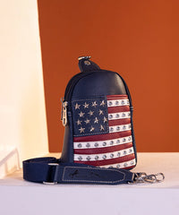 Montana_West_American_Patriotic_Sling_Bag-Navy_front