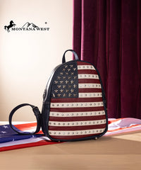 Montana West American Pride Concealed Carry Backpack Navy