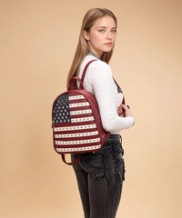 Montana West American Pride Concealed Carry Backpack Red