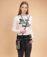 Montana West American Pride Phone Purse Black