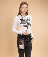 Montana West American Pride Phone Purse Navy