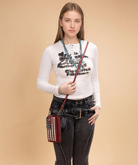 Montana West American Pride Phone Purse Red