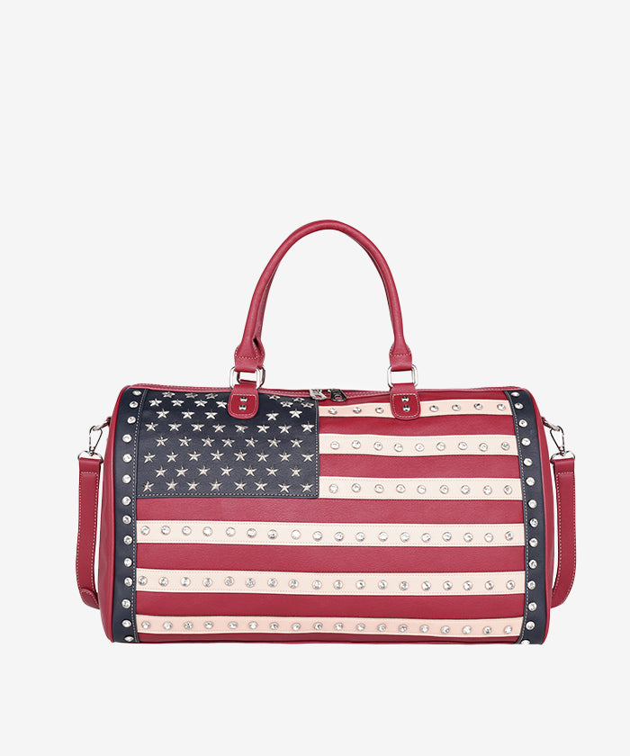 Montana_West_American_Pride_Studs_Weekender_Bag_Red
