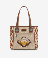 Montana West Aztec Denim Concealed Carry Tote Jean