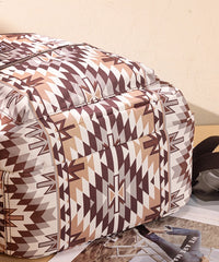 Montana West Aztec Print Diaper Bag Backpack Brown