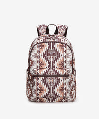Montana West Aztec Print Diaper Bag Backpack Brown