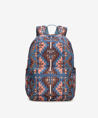 Montana West Aztec Print Diaper Bag Backpack Navy