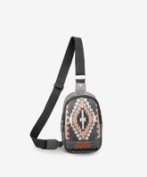 Montana West Aztec Printed Sling Bag Black