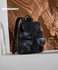 Montana West Buckle Backpack Black