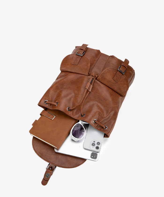 Montana West Buckle Backpack Brown