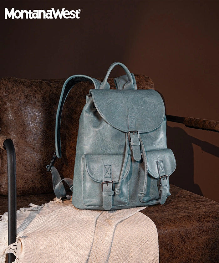 Montana West Buckle Backpack Jean