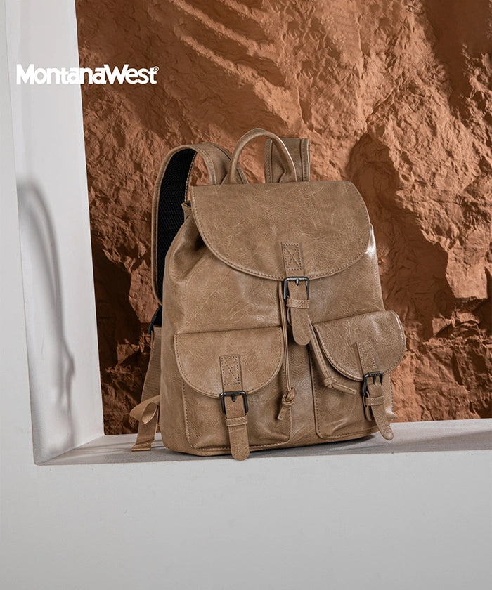 Montana West Buckle Backpack khaki