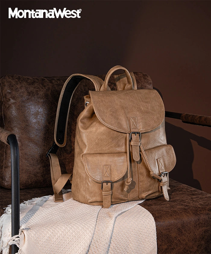 Montana West Buckle Backpack khaki