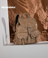 Montana West Buckle Backpack khaki