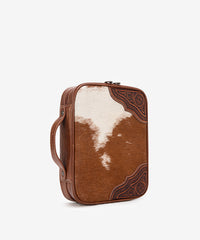 Montana West Cowhide Western Bible Cover Brown