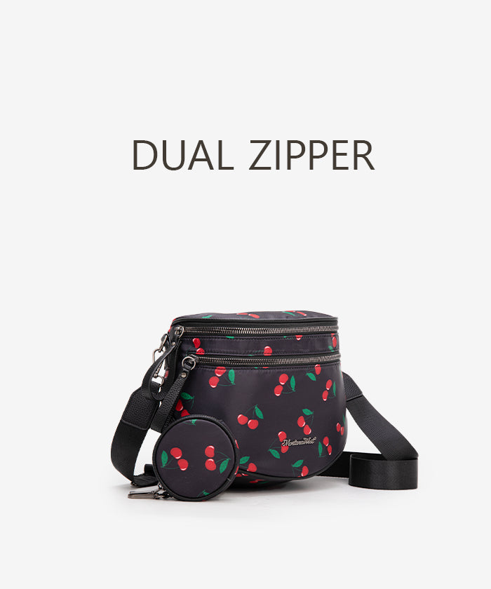 Montana West Dual Zipper Bum Bag