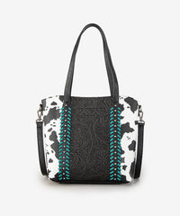 Montana West Floral Tooled Concealed Carry Shoulder Bag Black