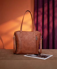 Montana West Floral Tooled Concealed Carry Shoulder Bag Leopard