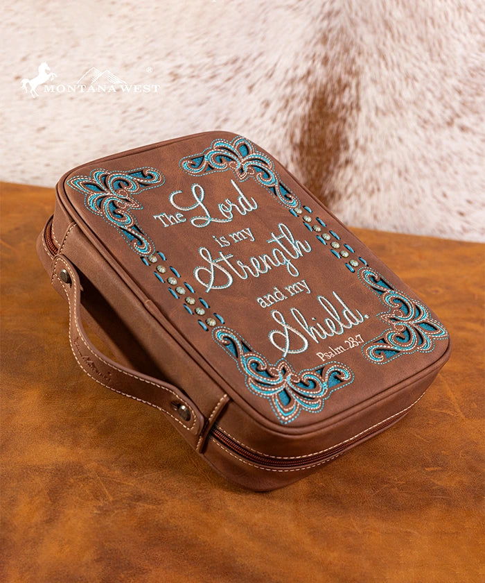 Montana West Vintage Western Bible Cover Brown1