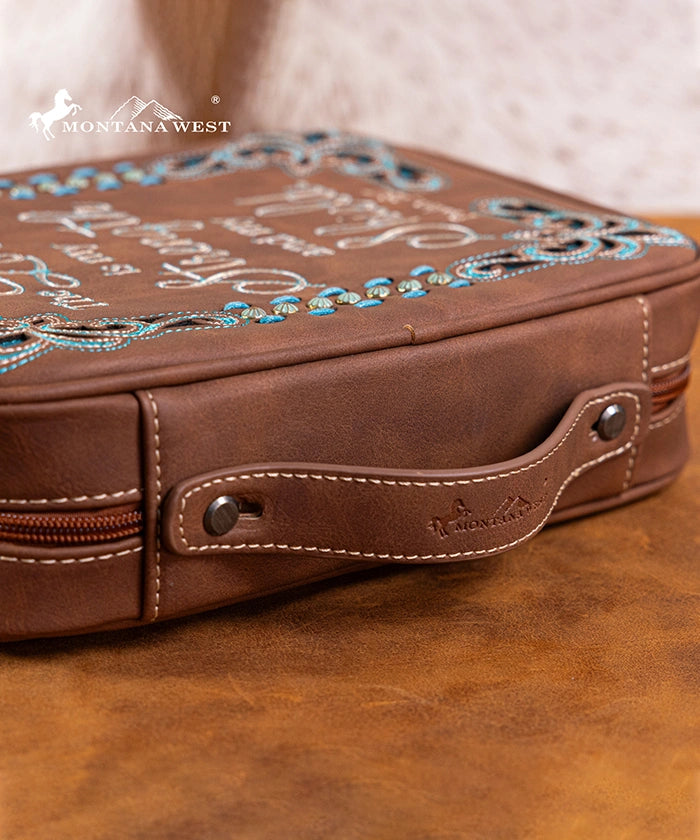 Montana West Vintage Western Bible Cover Brown