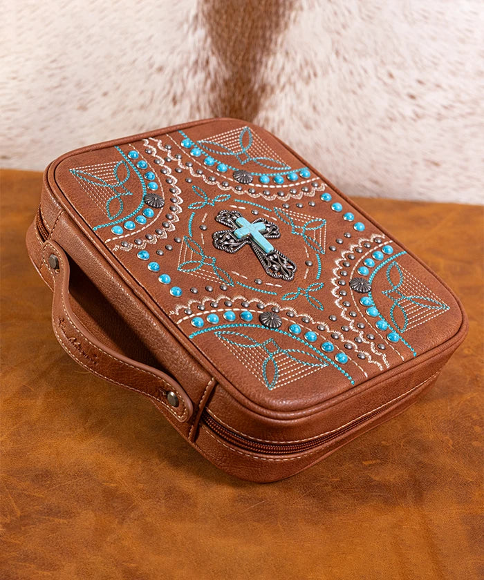 Montana West Vintage Western Bible Cover Brown