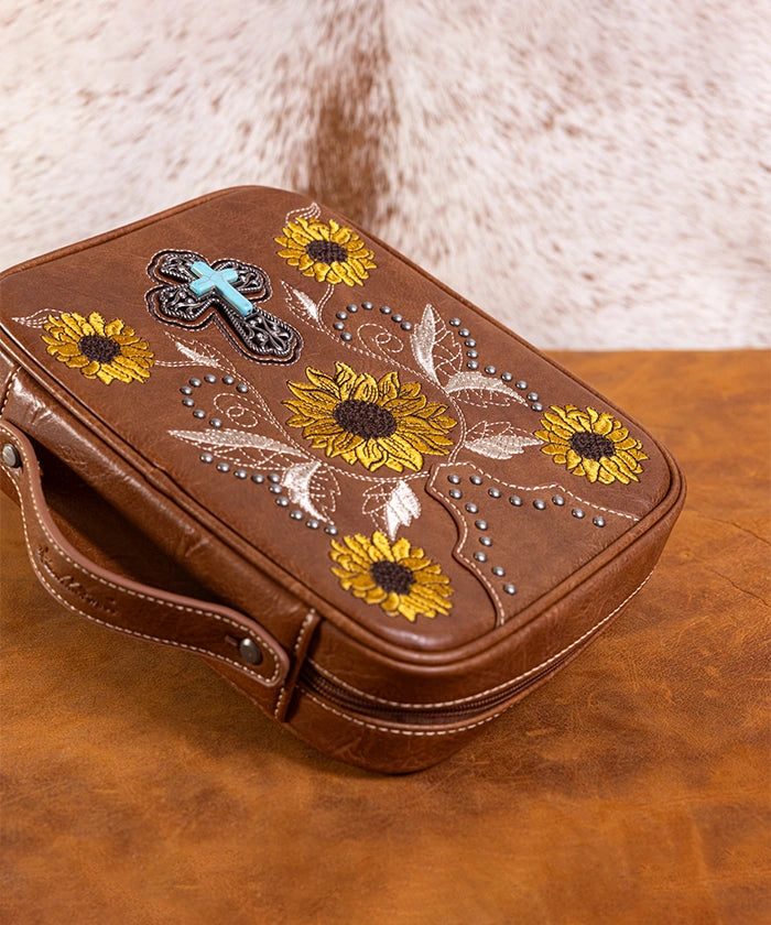Montana West Vintage Western Bible Cover Brown