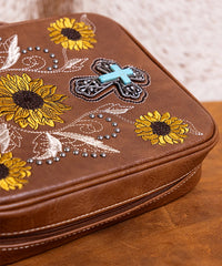 Montana West Vintage Western Bible Cover Brown