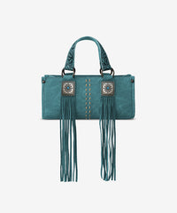 Montana West Western Fringe Concho Mini Crossbody Bag Turquoise