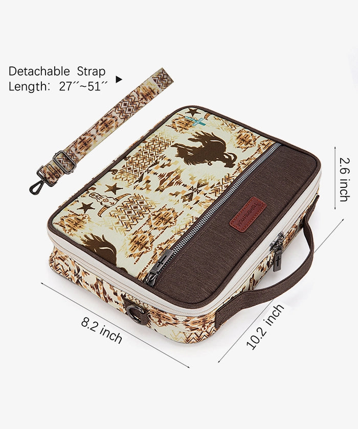 Montana West Western Print Bible Cover Coffee