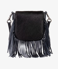 Montana West Genuine Leather Hair-On Fringe Crossbody Bag - Montana West World