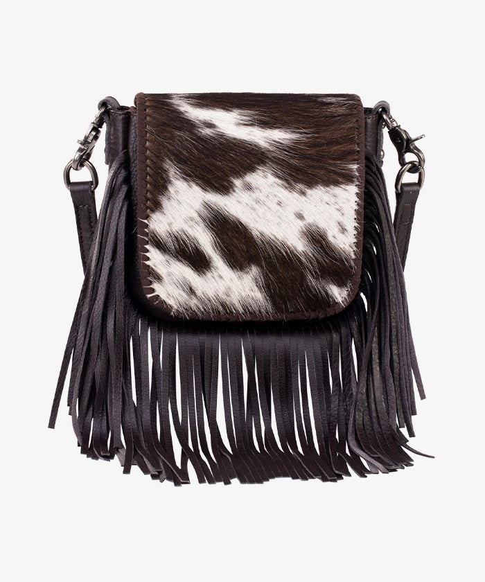 Montana West Genuine Leather Hair-On Fringe Crossbody Bag - Montana West World