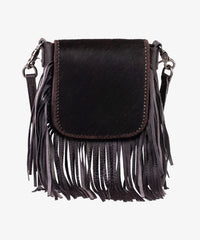Montana West Genuine Leather Hair-On Fringe Crossbody Bag - Montana West World