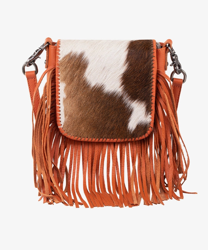 Montana West Genuine Leather Hair-On Fringe Crossbody Bag - Montana West World