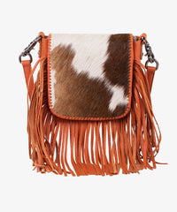 Montana West Genuine Leather Hair-On Fringe Crossbody Bag - Montana West World