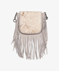 Montana West Genuine Leather Hair-On Fringe Crossbody Bag - Montana West World