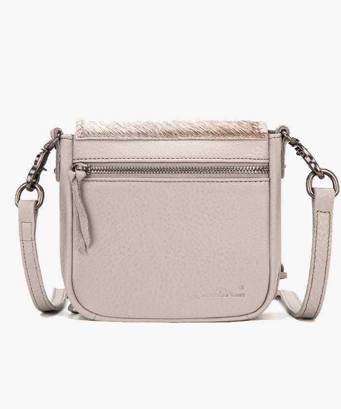 Montana West Genuine Leather Hair-On Fringe Crossbody Bag - Montana West World