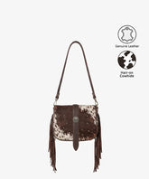 Trinity Ranch Fringe Cowhide Crossbody Bag (Preorder)