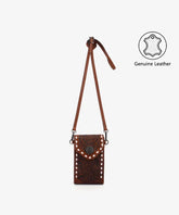 Trinity Ranch Tooled Leather Phone Crossbody Bag