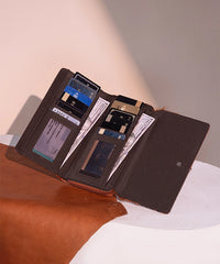 Trinity Ranch Hair-On Cowhide Saddle Shape Wallet