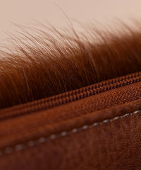 Trinity Ranch Hair-On Cowhide Saddle Shape Wallet