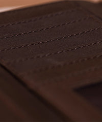 Trinity Ranch Hair-On Cowhide Saddle Shape Wallet