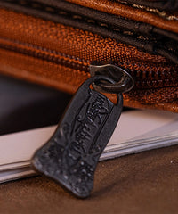 Trinity Ranch Hair-On Cowhide Saddle Shape Wallet