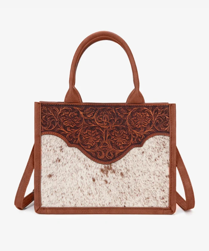 Trinity Ranch Embossed Floral Concealed Carry Tote - Montana West World