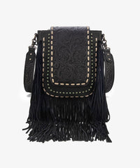 Trinity Ranch Fringe Tooled Crossbody - Montana West World