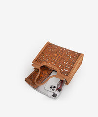 Trinity Ranch Tooled Tote Concealed Carry Bag Set