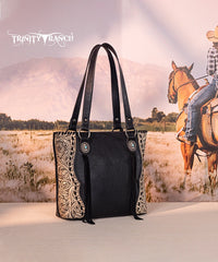Trinity Ranch Floral Tooled Concealed Carry Tote Bag Set